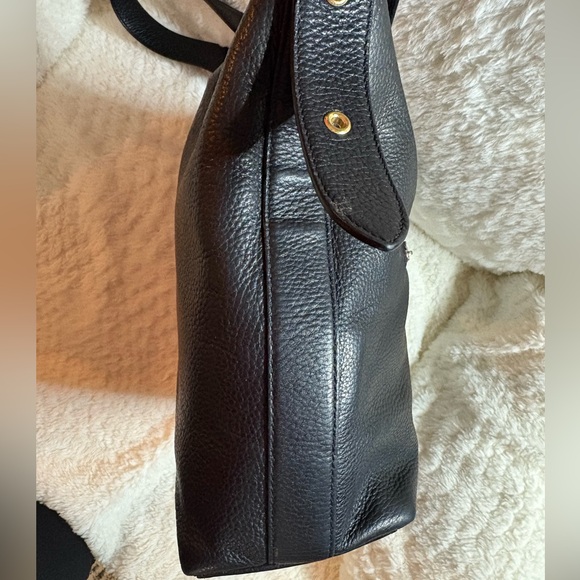 Coach Val Duffle Black Leather Shoulder Bag - Picture 13 of 16